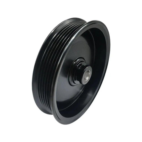 Ultimate Water Pump Pulley For MerCruiser Quicksilver Inboard Stern Drive With Serpentine Belt Setup, black metal construction.