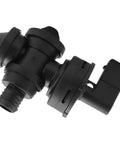 Pasotim brake booster vacuum valve, black plastic one-way valve with hose barb and electrical connector