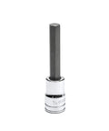 Single piece from Seven Piece Three Eighths Inch Drive Mid Length Hex Bit Socket Set SAE and Metric with S2 Steel