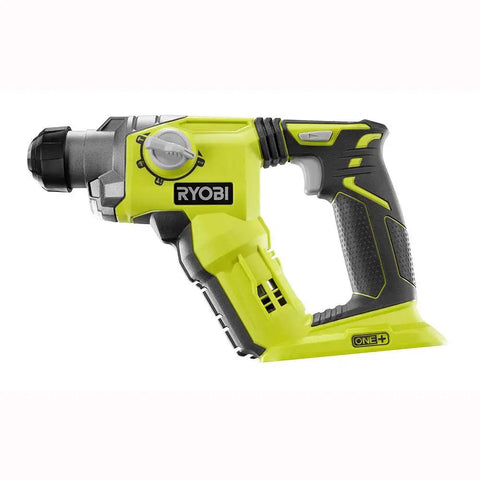 Yellow 18V SDS Rotary Hammer Tool Only With LED Light, side view