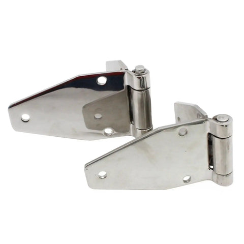 Rock Solid 304 Stainless Steel Hinge For Toolboxes And Control Cabinets Heavy Duty Polished Industrial Door Hardware With Rugged Build That Takes A Beatdown While Keeping Your Gear Secure 1 Pc, dual polished hinges.