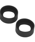 Two Piece Eyepiece Eyeshields Kit For Microscope Rubber Eye Cups Replacement 44mm Diameter Flat Angle Eyepiece Guards For 40 To 42mm Interface Stereo Microscope Accessory, black rubber pair