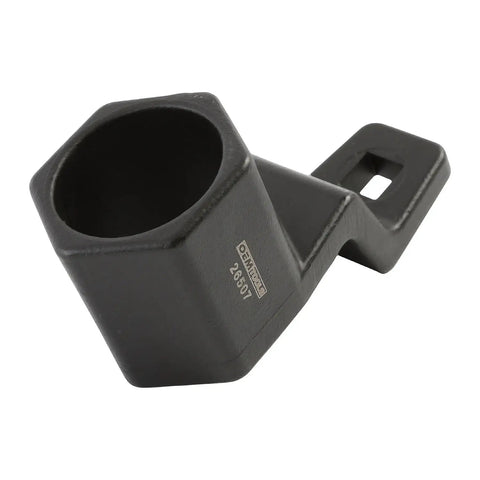 50mm Crank Damper Holder Tool For Honda And Acura Engines 1990 Onward, black metal tool with hexagonal socket.