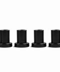 Heavy Duty Sliding Barn Door Track Spacers Carbon Steel Wall Mount Connectors Black Finish For Farm Garage Basement 4 Pcs 3.5x3x2 Cm