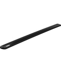 WingBar Evo 150 60 Inch Black Roof Rack Crossbars With Wind Diffuser Tech angled view