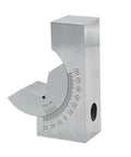 Precision CNC Milling V Block With Fine Angle Adjustment Scales Hold Clamp Vice Grip For Bevel Milling And Chamfering, showing angle measurement.