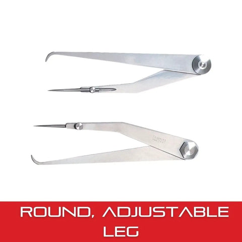 Firm Joint Hermaphrodite Caliper with Adjustable Round Leg 6 Inch Size, high-grade steel, precision tool for marking, metalworking, woodworking