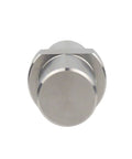 Top view of stainless steel bench dogs and peg brake stops for workbench planing stop and table positioning clamp, 19-20mm