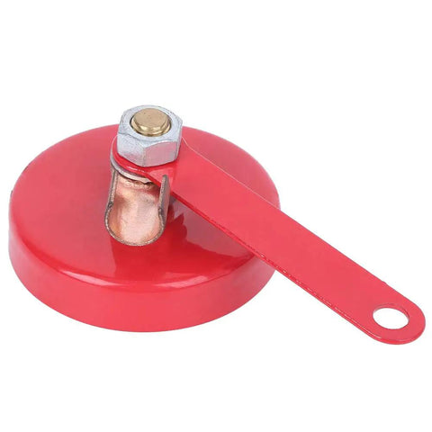 Heavy Duty Magnet Welding Block That Grips Tight As Glue For Stable Positioning Clamps Grounding Tasks With Red Alloy Steel Build and durable design.