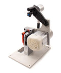 Heavy Duty Electric Belt Sander With Variable Speed Brushless Motor For Precision Knife Sharpening And 915X50MM Belt Size side view on white background.