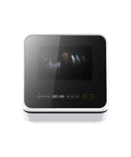 Compact Countertop Dishwasher Packs Six Place Settings And Five Wash Cycles To Get Dishes Done Quick Featuring Steam Baby Sterilizer Auto Air Dry And Smart LED Interface Ideal For Tight Apartments, top view with controls.