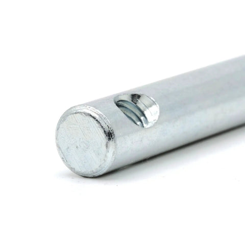 Heavy Duty Zinc Plated Cross Dowel Barrel Nuts Compatible With Ikea 121214 Furniture Hardware Built Tough Double Assembly Joiners Fits Like A Champ For Beds And Tables Set Of Two close-up detail of circular end with threaded hole