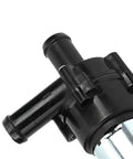 Keep Your Ride Cool With This Top Shelf 12 Volt Auxiliary Coolant Pump showing the durable black plastic body and outlet design.