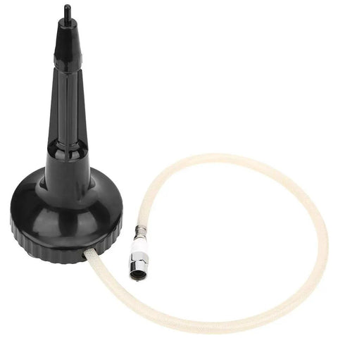 Portable Glass Rinser For Bar And Restaurant Use with hose attachment, black durable material, designed for wine glasses and cups.