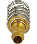 Close-up of an in-tank fuel filter inlet pickup replacement with metal mesh and fitting, for Polaris Ranger and Can-Am models