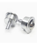 Solid Build 15Millimeter Ball Casters With M8 Bolt, Five Pack Steel Rolling Wheels For Couch, Chair, Ottoman And Cabinet, 50 KG Load, Sweet Smooth Rollin Heavy Duty Glide Casters close-up showing M8 bolt and steel finish.