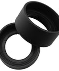 Soft Rubber Eyepiece Cup For 32mm To 36mm Stereo Microscopes, protective eye guard, black rubber pair