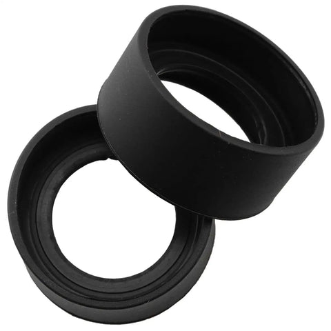 Soft Rubber Eyepiece Cup For 32mm To 36mm Stereo Microscopes, protective eye guard, black rubber pair