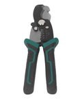 Get Your Hands On This Badass 8-Inch Wire Stripper And Crimping Tool Made From Tough High Carbon Steel That Will Not Rust Or Break Easily Perfect For Demolishing Cables Fast With Professional Grade Cutting Precision Ideal For Gritty Diy Projects And, showing a wire stripper with soft grips and sharp blades.