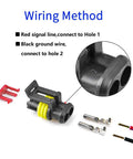 Wiring method for One Eighth Inch NPT Universal Oil Water Coolant Temperature Electrical Sender Transmitter Sending Unit