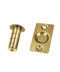 Super Cool Magnetic Hidden Door Stop Catch Made From Premium Brass, showing brass components for discreet door holding.