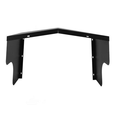 Badass Carbon Steel Shield For Your Electric Vehicle Charging Station Roof, corner design, black steel for weatherproof charging cover.