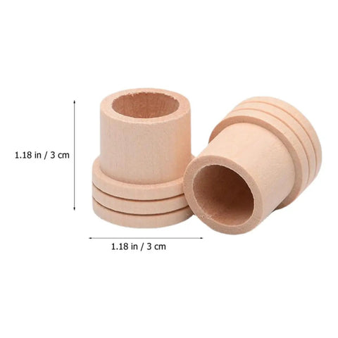 Professional Grade Moxa Stick Extinguisher And Wood Snuffer For 1.8 Cm Cigars, wooden snuffer tubes measuring 1.18 in/3 cm.