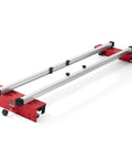 60 Inch Router Sled for Large Slabs, red aluminum slab flattening jig on white background, portable and adjustable.