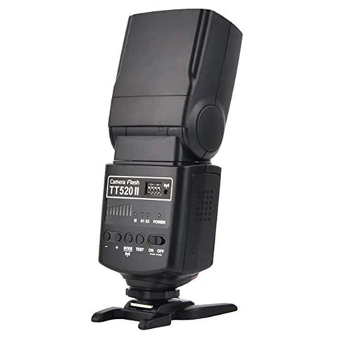 TT520II Wireless Speedlite Flash With 433MHz Transmission RT Transmitter 16 Channels Built In Receiver on stand