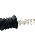 Side view of Universal Washing Machine Drain Plug Kit with 2 lift levers, rubber seal, and spring for semi-automatic double drum machines.