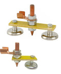 2 Pack Magnetic Ground Clamp For Welders With Copper Tail Quick Grounding Clip For Arc MIG Flux Core Stick Welders Pro Grade