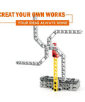582 Piece Dope Tech Parts Set With Beams Axles Connectors Pins Panels For Building Blocks And Robot Kits structure example