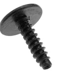 Close-up of black steel screw from 10Pcs Wheel Arch Inner Liner Splash Guard Torx Screws Kit for Audi VW Seat Skoda Cars