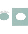 Oval Magnetic Punch For Paper Crafting And Scrapbooking, Creates A One And Five Eighths Inch By Two And Five Sixteenths Inch Oval Window