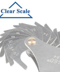 51 Piece Thread Pitch Gauge Set For SAE Threads Stainless Steel Screw Pitch Gauge With 60 Degree Center 4 To 84 TPI detail