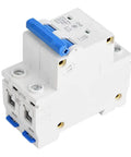 Two Pole 63A 400V Low Voltage Miniature Circuit Breaker For DIN Rail Mount NXB63A C63 C63A Panel Protector