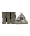 Top Tier Carbide Turning Inserts For Hard Steel Parts 10 Pack TNMG160404R-VF Heavy Duty Lathe Tool close-up with sharp edges