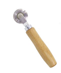 Precise 0.5mm Cardboard Scoring Tool with durable metal wheel and oak handle, ergonomic 6.3 inch tool for crafts and packing.