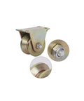 Rock Solid 6 Pack 2 Inch V Groove Wheels Heavy Duty 1045 Steel Sliding Gate Casters Corrosion Resistant Electroplated Track Roller with bolt
