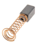 Rock Solid 50 Pack Carbon Brush Replacement For Electric Drill And Rotary Tool Motor Hella Durable Graphite Copper Contacts Restore Snappy Power And Smooth Performance Quick Install 5X5X8MM Upgrade Parts close-up of carbon brush with copper coil