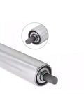 Cool 1Pcs Non Powered Roller For Assembly Line Conveyor Gear showing smooth barrel shaft for manual material moving.