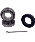 Trailer bearing kit with two 30205 bearings and seal for 25mm trailer axles (30x52x10mm); includes cotter pin