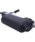 Heavy Duty Quick Tach Actuator Replacement For Skid Steer And Compact Loaders Straight Up Plug And Play Hydraulic Coupler side view with connectors.