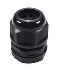 Five Hole Nylon Cable Gland IP68 Waterproof With Adjustable Locknut For 3 To 6mm Wire Dia, 25mm Thread