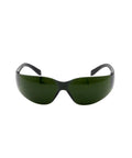 Top Shelf Lightweight Safety Glasses Featuring Ir Shade Five Lens For Cutting Or Brazing Tools Ultra Durable Construction Dang Comfortable Fit Zero Slippage Guarantee Hella Clear Vision Slick Black Frame - front view of safety glasses