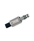 Heavy Duty Excavator Hydraulic Pump Proportional Solenoid Valve 1013365 24V Normally Closed Black Plug side view showing metal and plastic components.