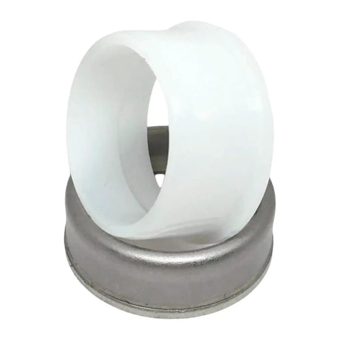 Drive Shaft Spacer and Collar Kit for 115-300 HP Two-Stroke Outboard Motors Replacement Parts Includes Collar and Spacer Fits 1993 and Later Models Compatible with 61A-45527-00-00 and 61A-45538-00-00 showing white spacer and metal collar.