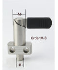 Heavy Duty Indexing Plunger M16 M20 With L Handle Flange Mount adjustable tension spring pin for precision positioning.
