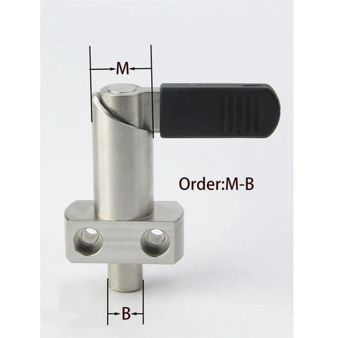 Heavy Duty Indexing Plunger M16 M20 With L Handle Flange Mount adjustable tension spring pin for precision positioning.