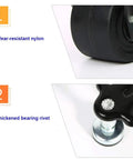 Dang Tough Heavy Duty Furniture Casters Set Of 4 Featuring Ultra Smooth Swivel Wheels And Sturdy Steel Plates for nylon wheel and bearing rivet details.